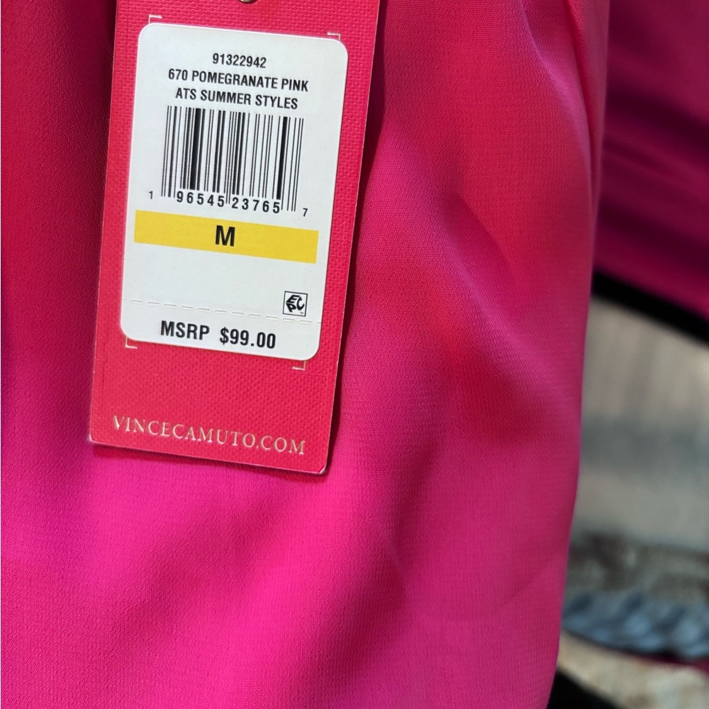 Vince Camuto Vibrant Pink Sleeveless Jumpsuit - Picture 6 of 7